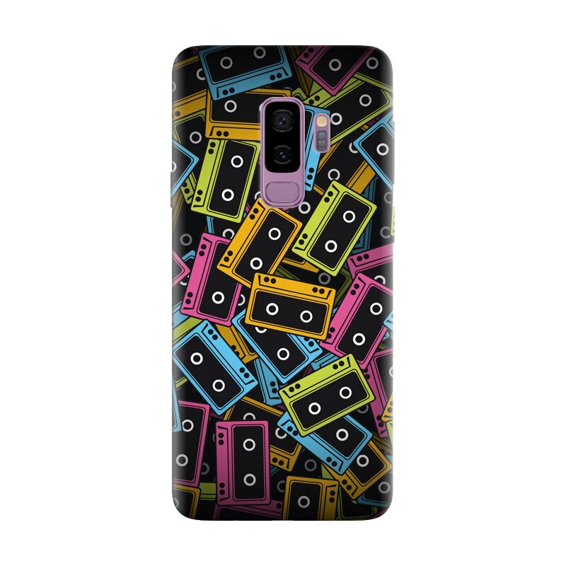 Husa silicon pentru Samsung Galaxy S9 Plus, Audio Cassette Color Vector