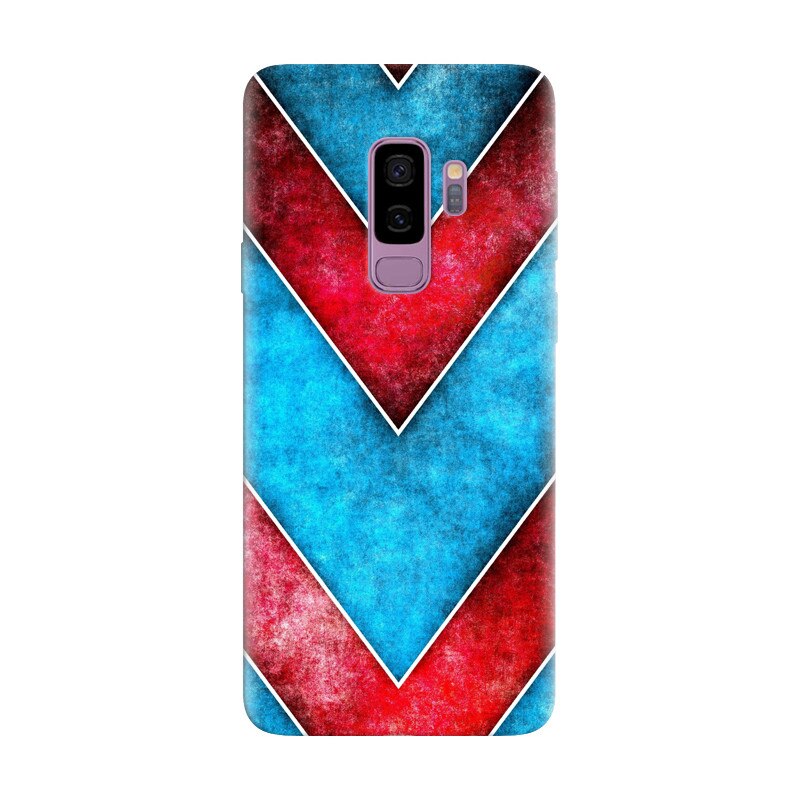 Husa silicon pentru Samsung Galaxy S9 Plus, Blue And Red Abstract