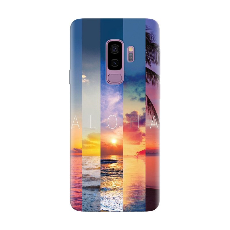Husa silicon pentru Samsung Galaxy S9, Aloha Summer Stripes