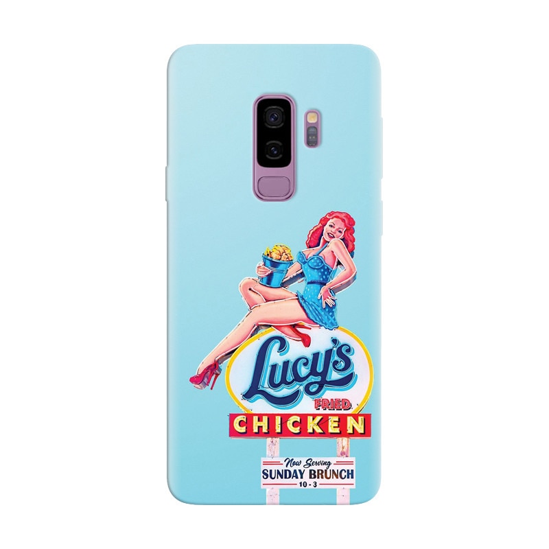 Husa silicon pentru Samsung Galaxy S9 Plus, American Vintage Restaurant Sign