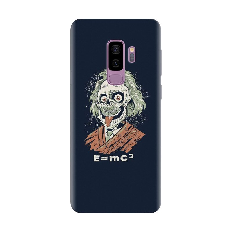 Husa silicon pentru Samsung Galaxy S9 Plus, Albert Einstein Caricature
