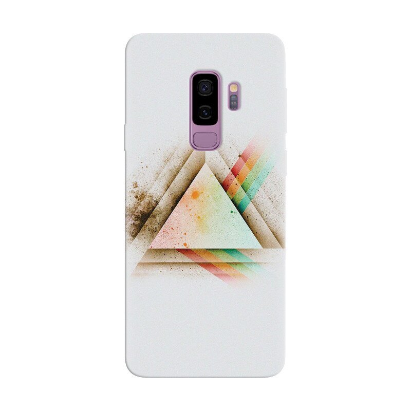 Husa silicon pentru Samsung Galaxy S9 Plus, Abstract Grunge Light Triangle