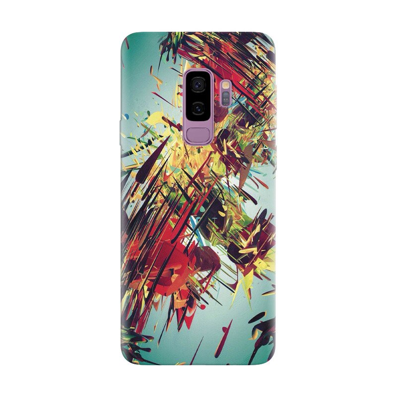 Husa silicon pentru Samsung Galaxy S9 Plus, Complex Abstract Colorful 3D Drawing
