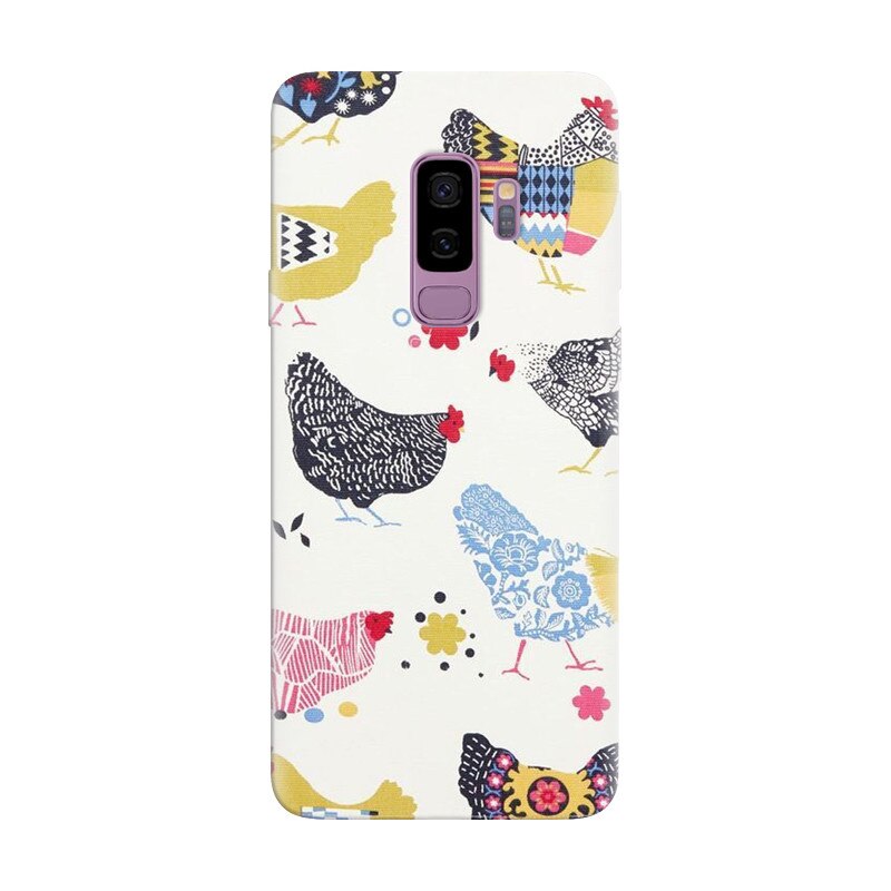Husa silicon pentru Samsung Galaxy S9, Chickens
