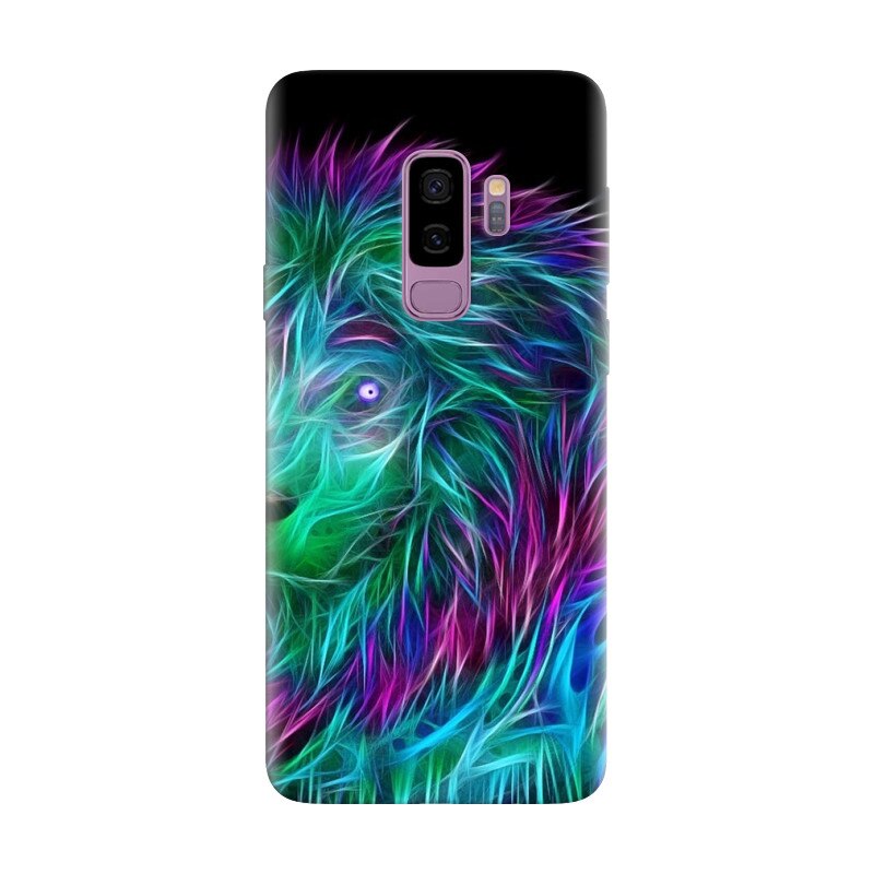 Husa silicon pentru Samsung Galaxy S9, Abstract Lion 002