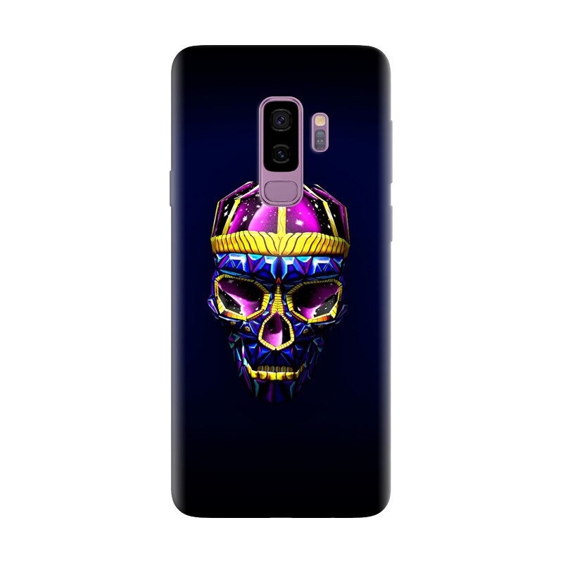 Husa silicon pentru Samsung Galaxy S9 Plus, Colorfull Skull