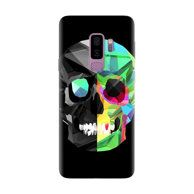 Husa silicon pentru Samsung Galaxy S9 Plus, Colorful Skull