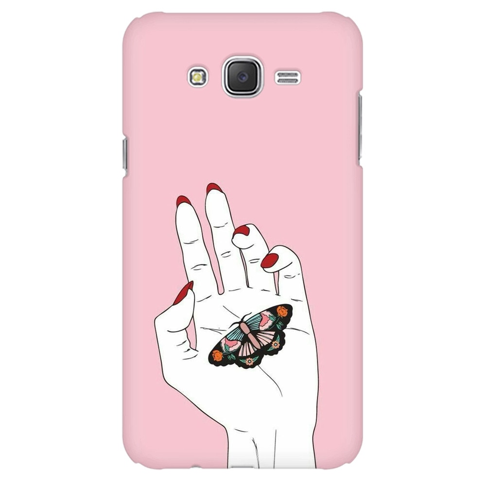 Husa silicon pentru Samsung Galaxy J1 Mini, Butterfly In Hand