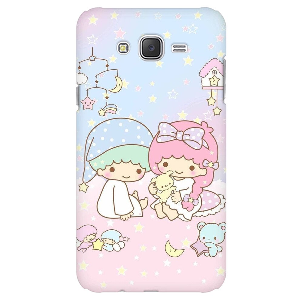 Husa silicon pentru Samsung Galaxy J1, Little Twins
