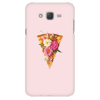 Husa silicon pentru Samsung Galaxy J1 Ace, Flower Pizza Husa silicon pentru Samsung Galaxy J1 Ace, Flower Pizza