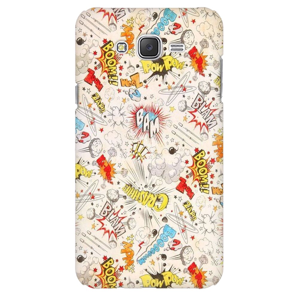 Husa silicon pentru Samsung Galaxy J1 Ace, Vintage Comic