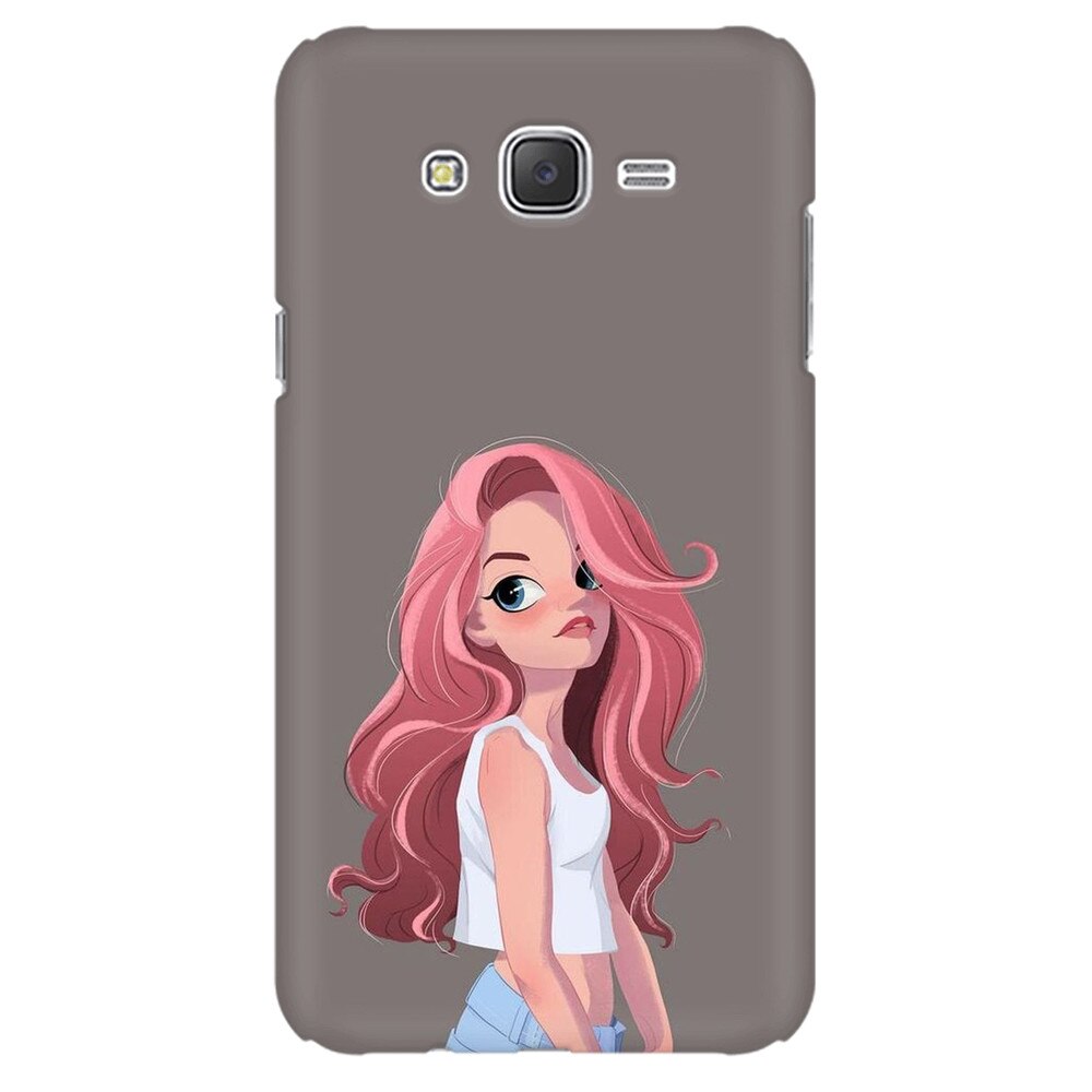 Husa silicon pentru Samsung Galaxy J1 Ace, Cute Girl