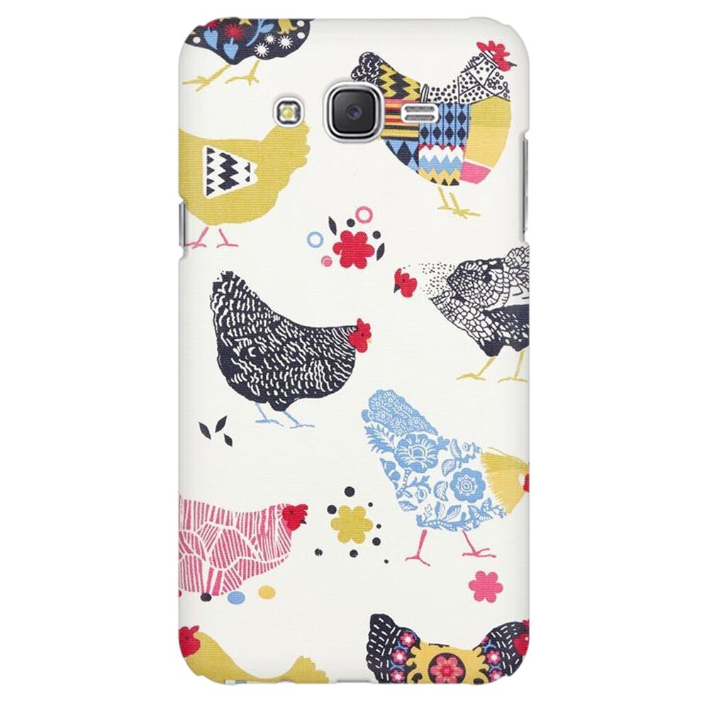 Husa silicon pentru Samsung Galaxy J1 Ace, Chickens