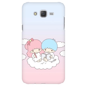 Husa silicon pentru Samsung Galaxy J1, Little Twins On Cloud Husa silicon pentru Samsung Galaxy J1, Little Twins On Cloud
