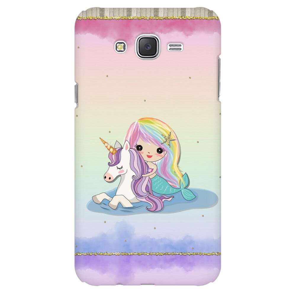 Husa silicon pentru Samsung Galaxy J1 Ace, Mermaid Unicorn Play