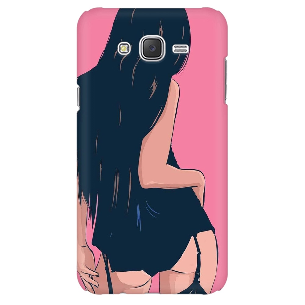 Husa silicon pentru Samsung Galaxy J1 Mini, Girl With Long Hair