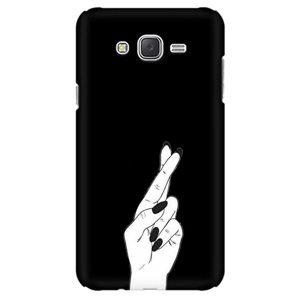 Husa silicon pentru Samsung Galaxy J1, Finger Cross