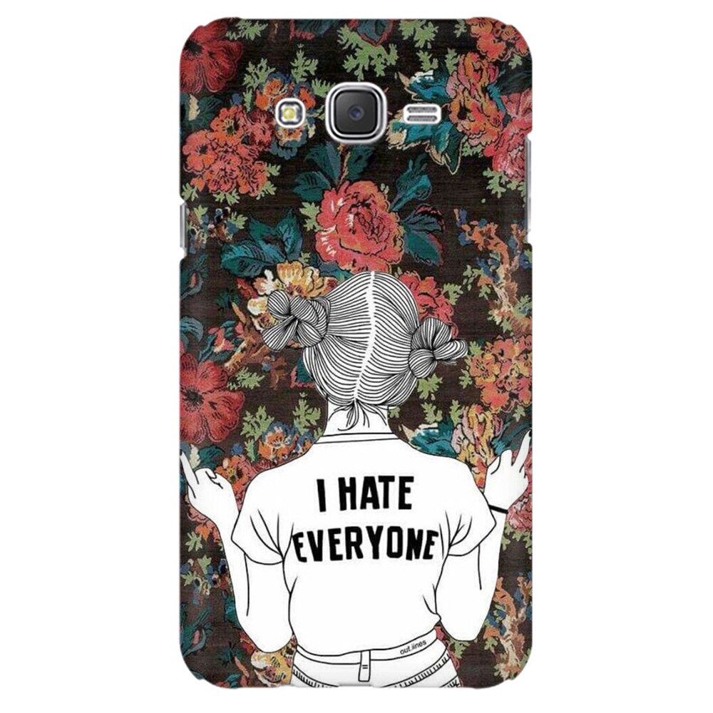 Husa silicon pentru Samsung Galaxy J1 Mini, I Hate Everyone