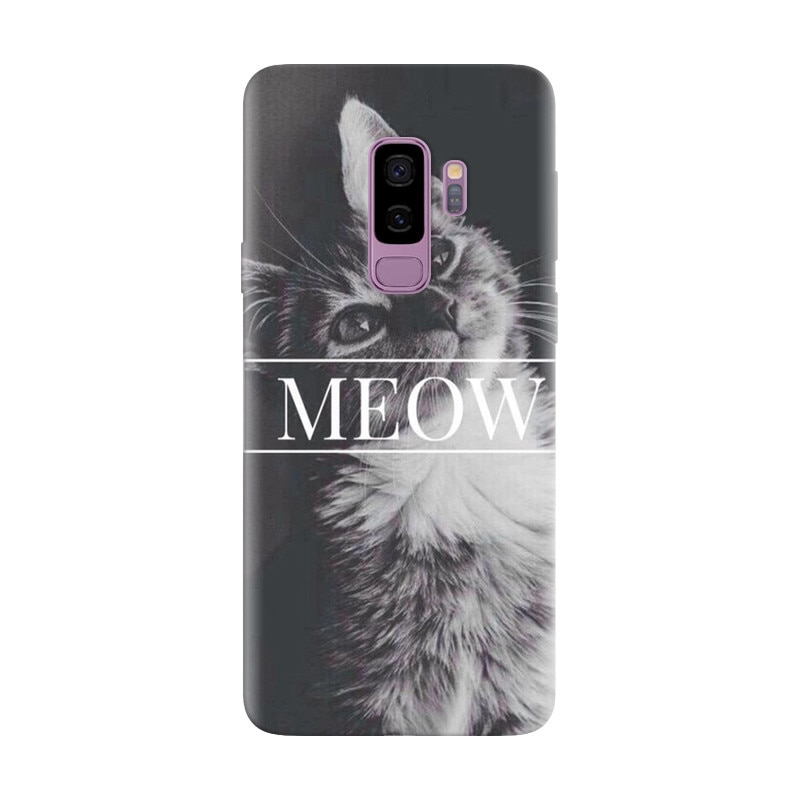 Husa silicon pentru Samsung Galaxy S9, Meow Cute Cat