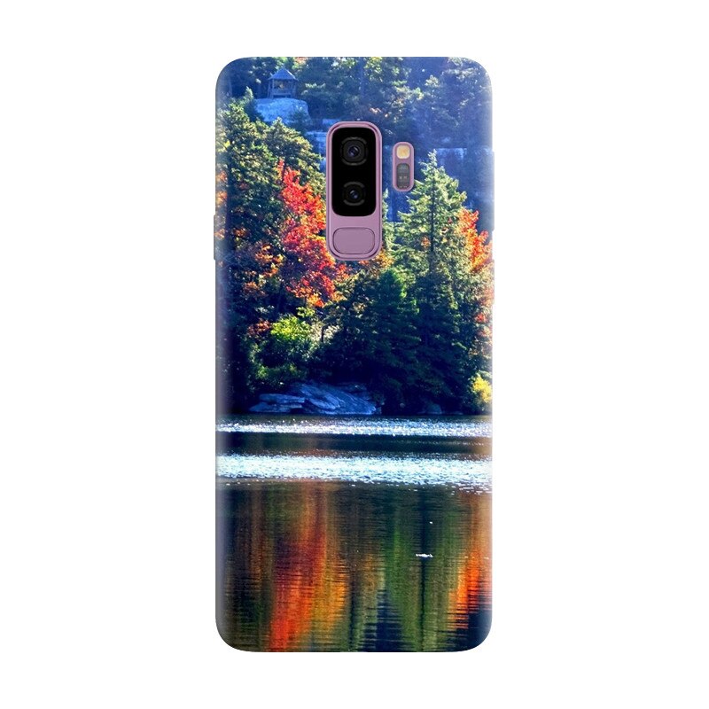 Husa silicon pentru Samsung Galaxy S9 Plus, Lake Minnewaska Autumn