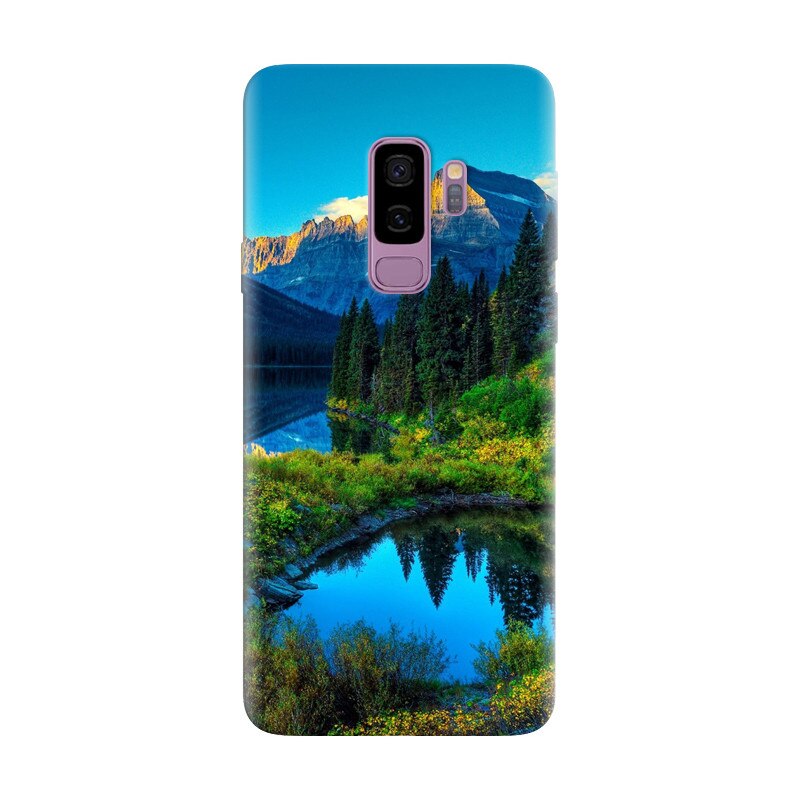 Husa silicon pentru Samsung Galaxy S9 Plus, HDR Mountains Lake
