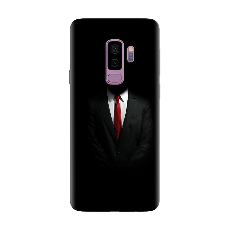 Husa silicon pentru Samsung Galaxy S9, Mystery Man In Suit