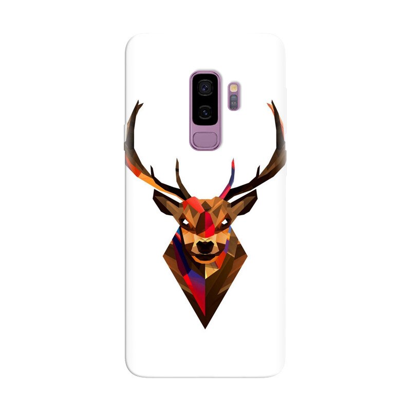 Husa silicon pentru Samsung Galaxy S9, Geometric Tibetan Antelope