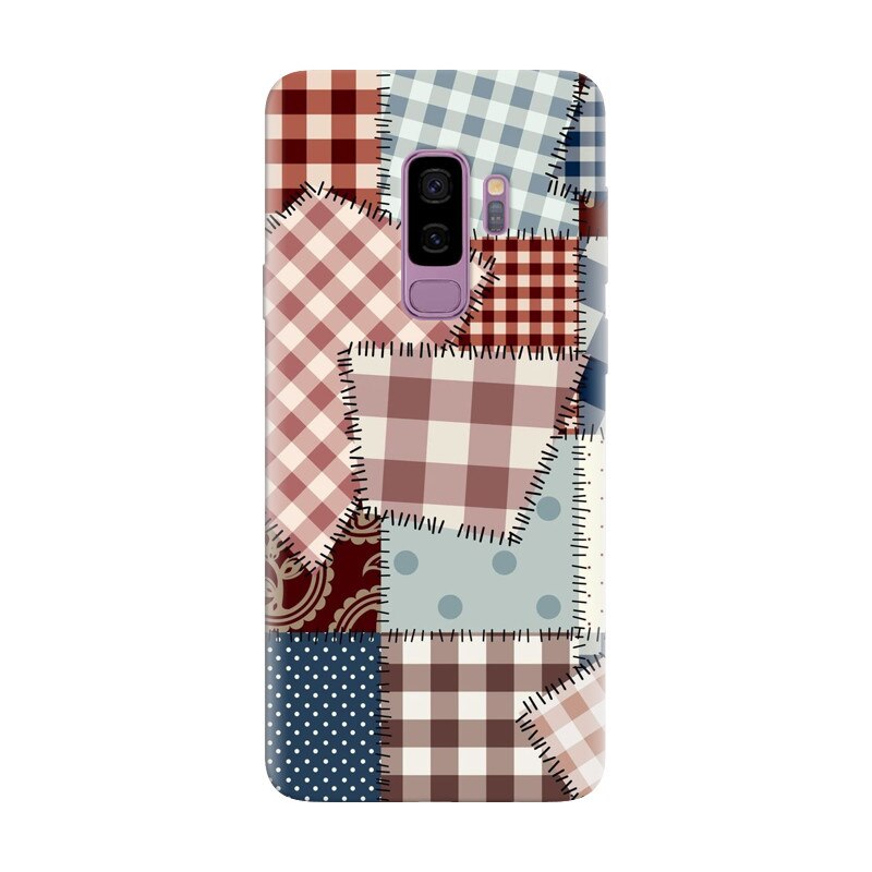Husa silicon pentru Samsung Galaxy S9, Patchwork Vector