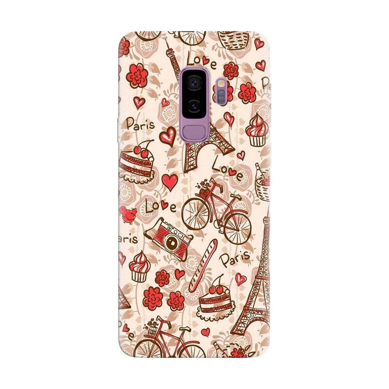 Husa silicon pentru Samsung Galaxy S9 Plus, Paris Love