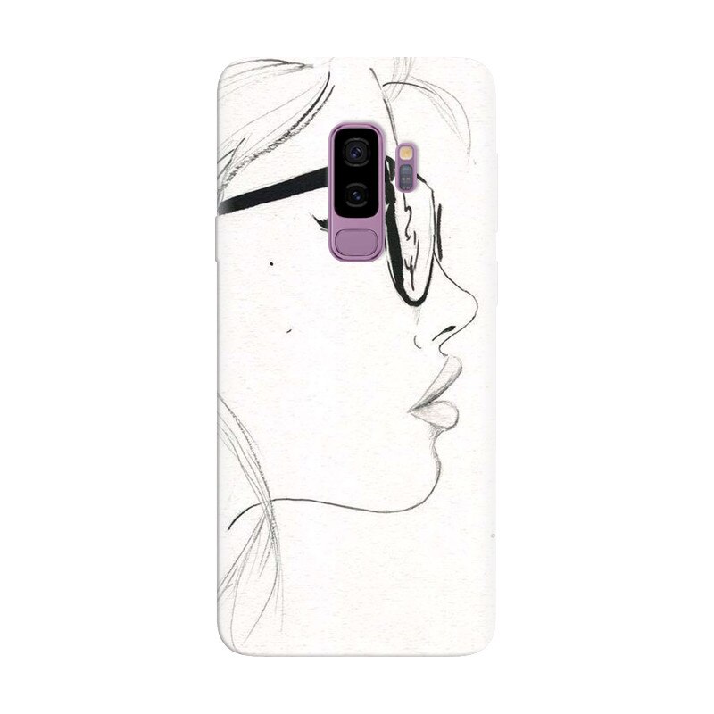 Husa silicon pentru Samsung Galaxy S9, Girl Face