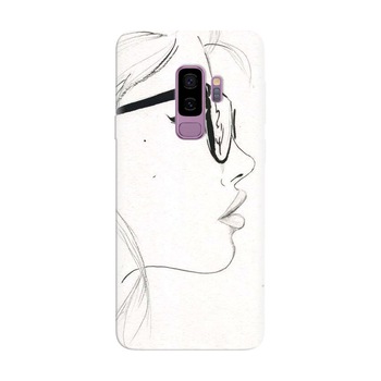Husa silicon pentru Samsung Galaxy S9, Girl Face Husa silicon pentru Samsung Galaxy S9, Girl Face