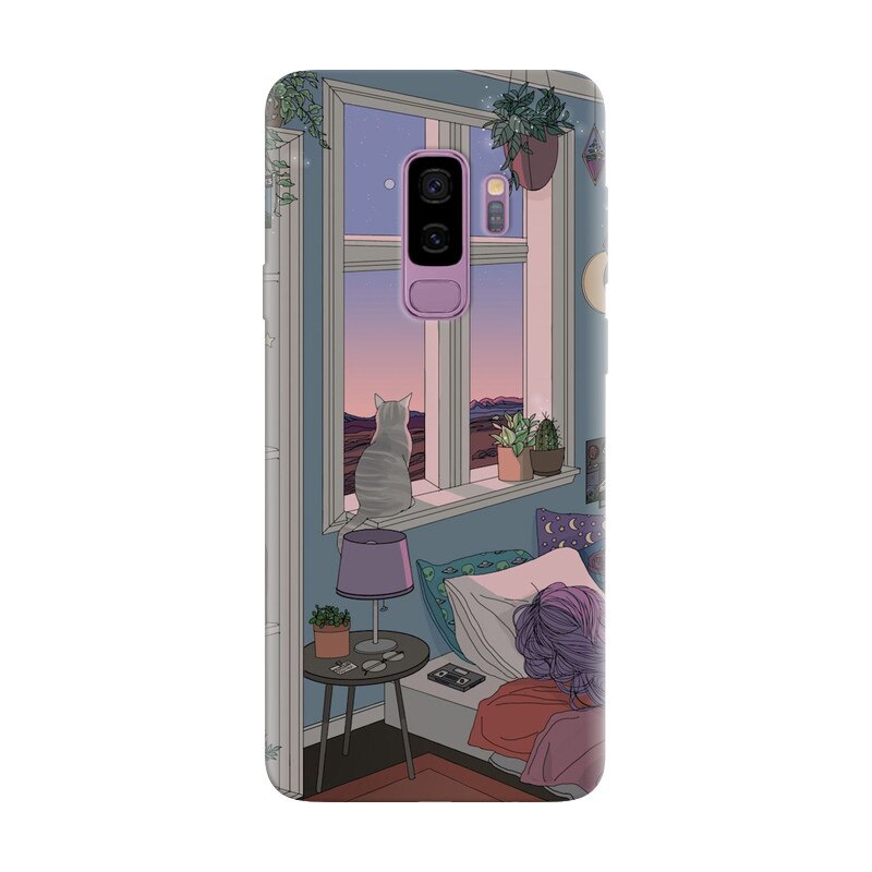 Husa silicon pentru Samsung Galaxy S9 Plus, Girl Room