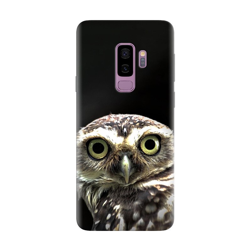 Husa silicon pentru Samsung Galaxy S9 Plus, Owl In The Dark