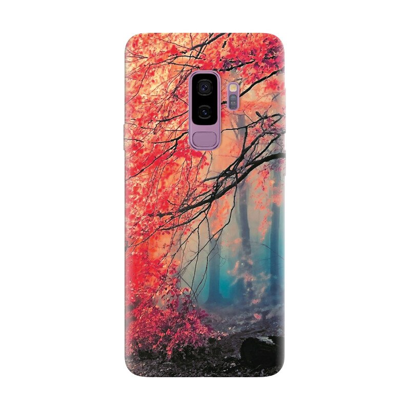 Husa silicon pentru Samsung Galaxy S9 Plus, Morning Fog Inest Nature
