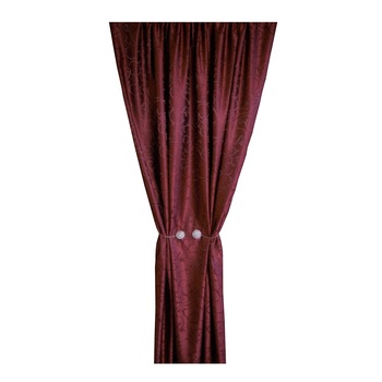 Set 2 draperii 130x245 cm, Model Zaira Bordo, 2DRAP001-130/245 Set 2 draperii 130x245 cm, Model Zaira Bordo, 2DRAP001-130/245