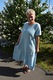 Rochie casual ,usor asimetrica,D&J Exclusive,Albastru-Deschis,42 EU