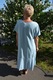Rochie casual ,usor asimetrica,D&J Exclusive,Albastru-Deschis,42 EU