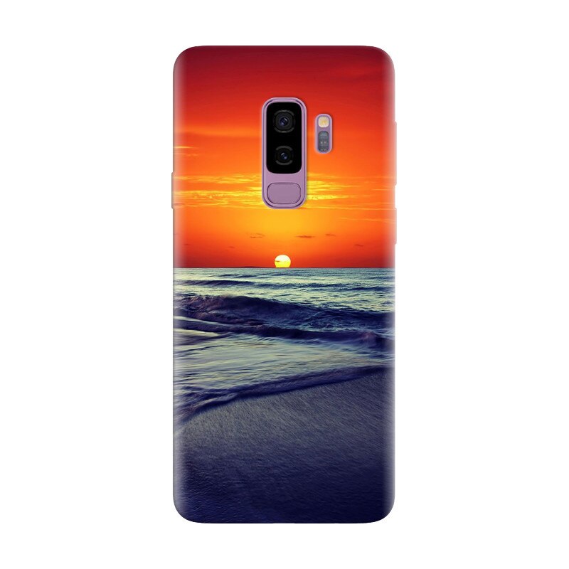 Husa silicon pentru Samsung Galaxy S9 Plus, Ocean Sunset