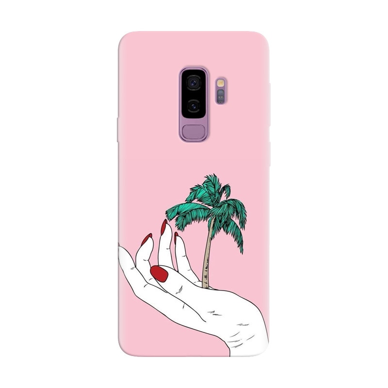 Husa silicon pentru Samsung Galaxy S9, Palm Tree
