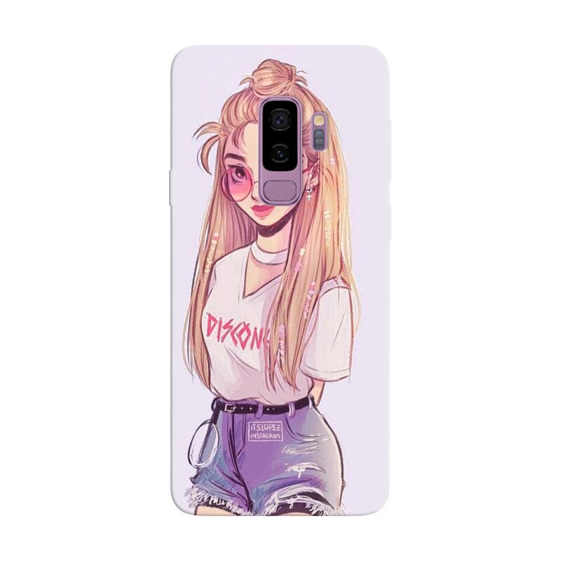 Husa silicon pentru Samsung Galaxy S9 Plus, Girl Look