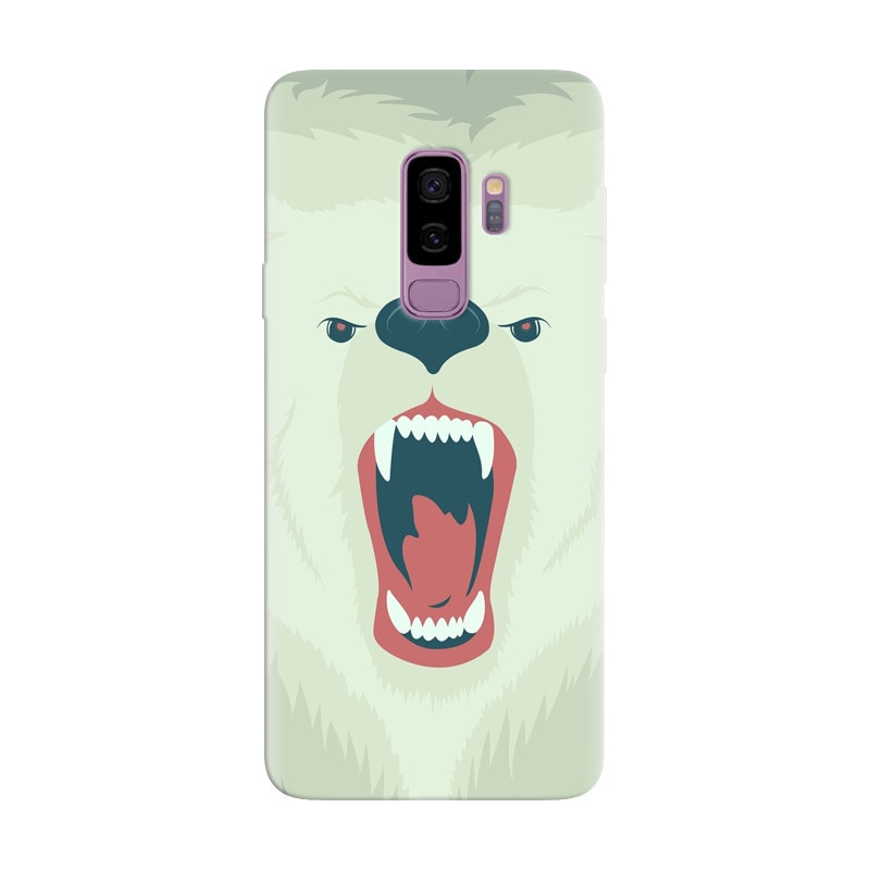 Husa silicon pentru Samsung Galaxy S9 Plus, Fierce Polar Bear Winter