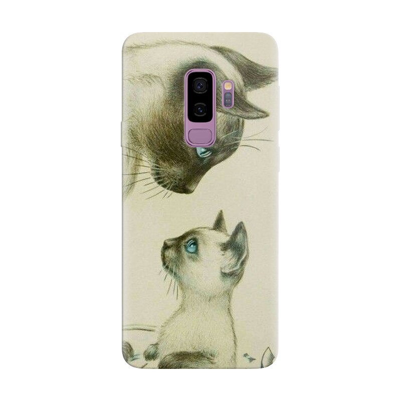 Husa silicon pentru Samsung Galaxy S9, Little Cat