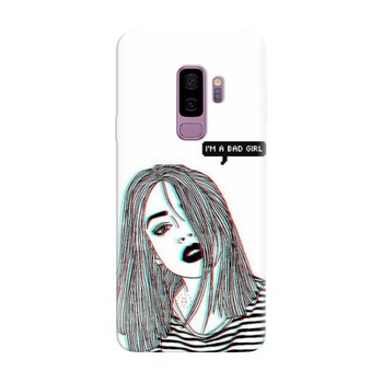 Husa silicon pentru Samsung Galaxy S9 Plus, Im A Bad Girl Husa silicon pentru Samsung Galaxy S9 Plus, Im A Bad Girl