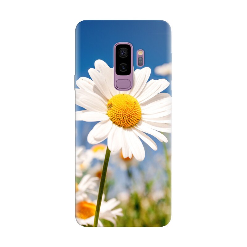 Husa silicon pentru Samsung Galaxy S9 Plus, Daisies Field Flowers