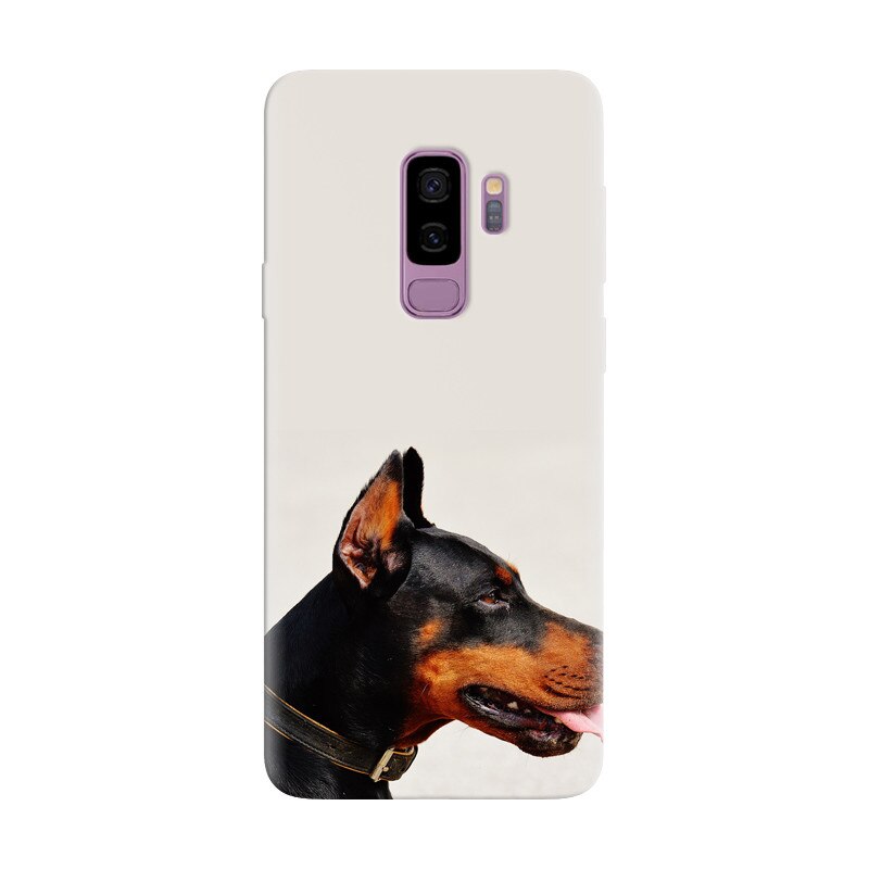 Husa silicon pentru Samsung Galaxy S9, Doberman