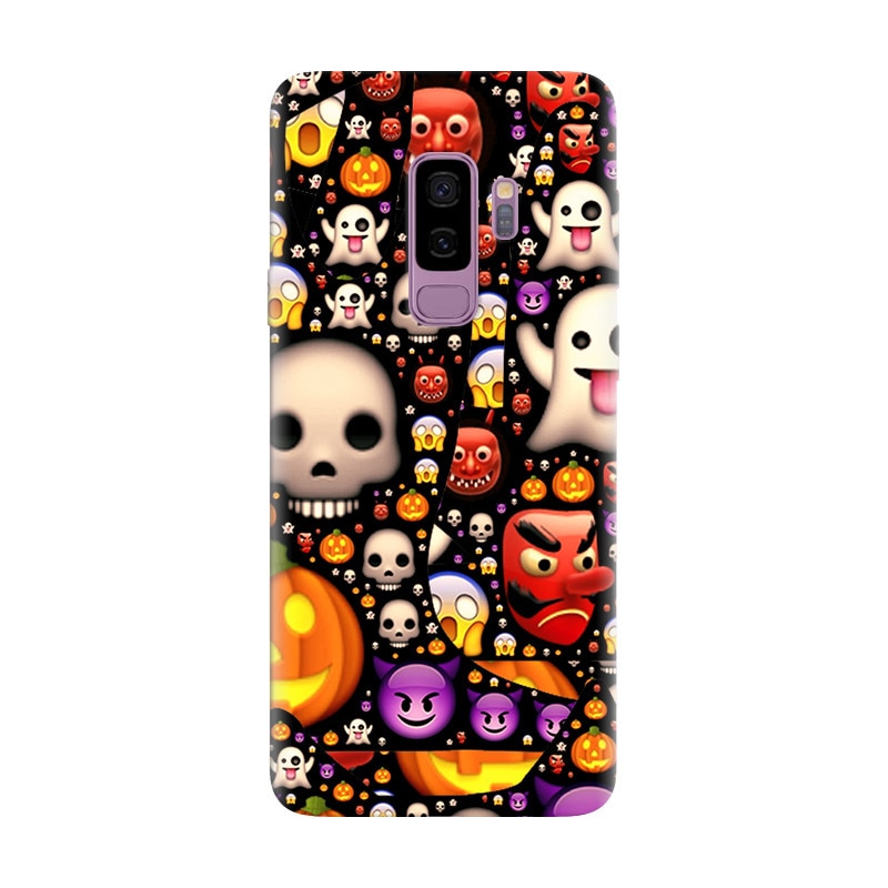 Husa silicon pentru Samsung Galaxy S9, Emoji Mess