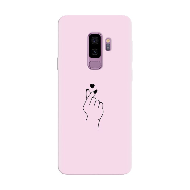 Husa silicon pentru Samsung Galaxy S9 Plus, Simple Love