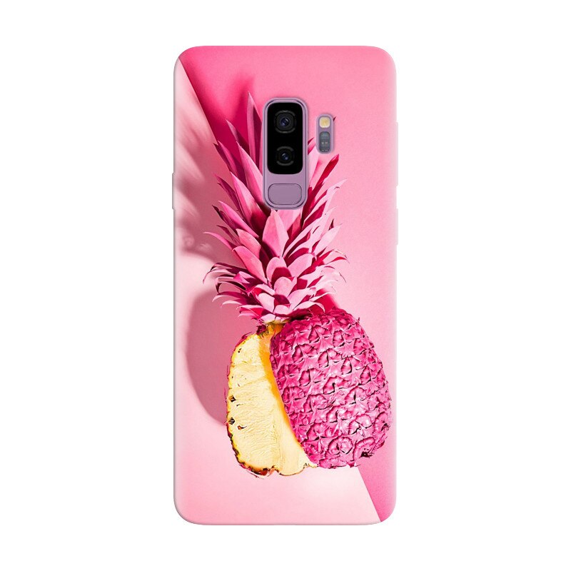 Husa silicon pentru Samsung Galaxy S9, Pink Pineapple