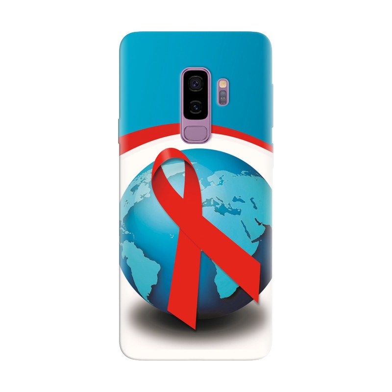 Husa silicon pentru Samsung Galaxy S9 Plus, World Aids Day