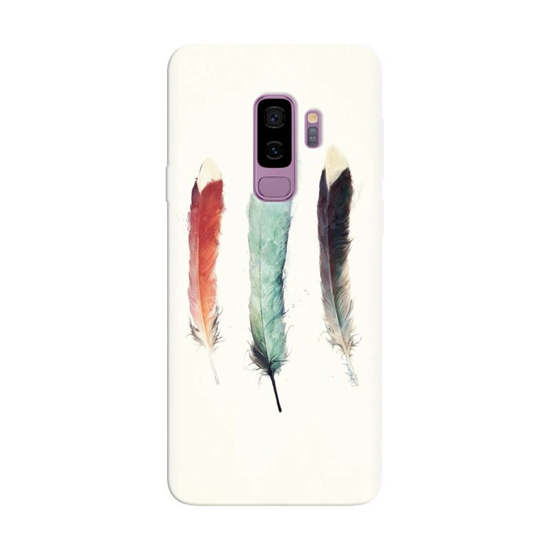 Husa silicon pentru Samsung Galaxy S9 Plus, Three Feathers
